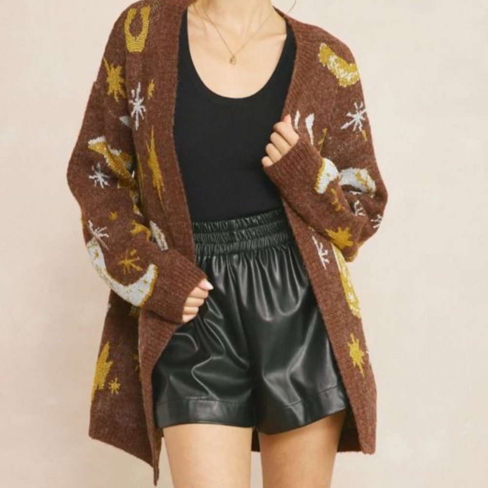 Western Cardigan, Entro S/M/L Brown